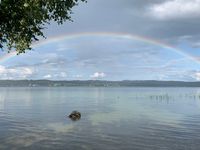 Regenbogen am See